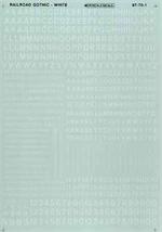 Microscale Decal #90004 Railroad Roman Letters and Numbers Silver