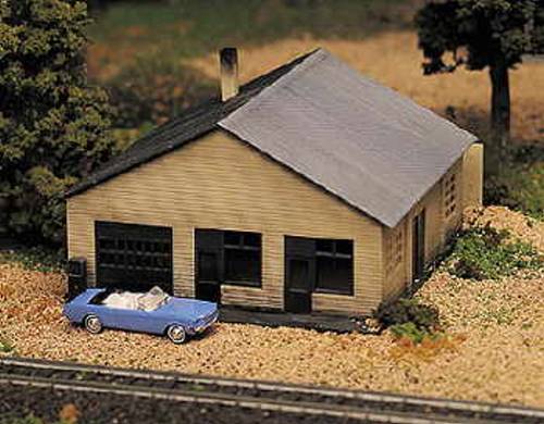 Plasticville Log Cabin Roof Brown O-S Scale 